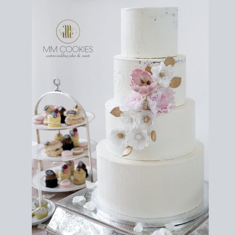 Semi Naked Wedding Cake and deserts